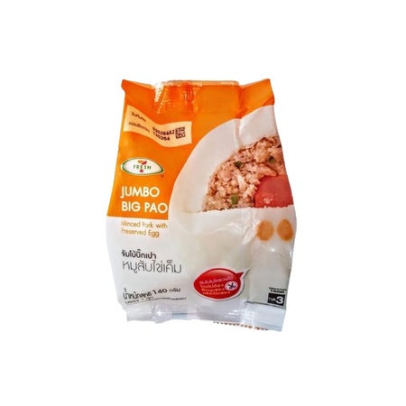 7 FRESH Jumbo Big Pao - Gedämpftes Hefekloß mit Schweinefleisch & Gesalzenem Ei (ซาลาเปา บิ๊กเปาไส้หมูสับไข่เค็ม เซเว่นเฟรช) 140g