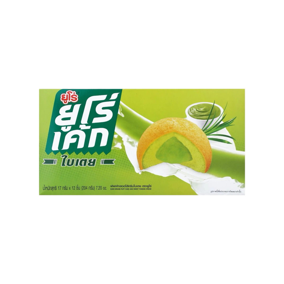 EURO Puffkuchen mit Füllung (พัฟเค้กสอดไส้ ยูโร่) 204g