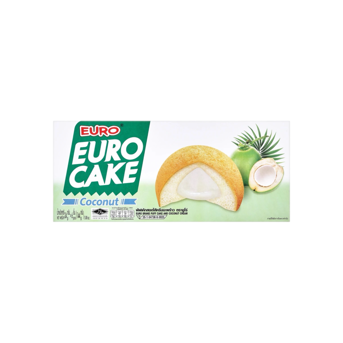 EURO Puffkuchen mit Füllung (พัฟเค้กสอดไส้ ยูโร่) 204g