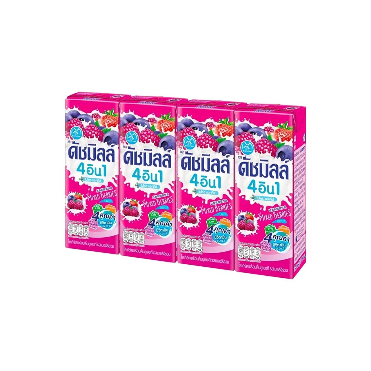 DUTCHMILL Trinkjoghurt (นมเปรี้ยว ดัชมิลล์) 4x180ml