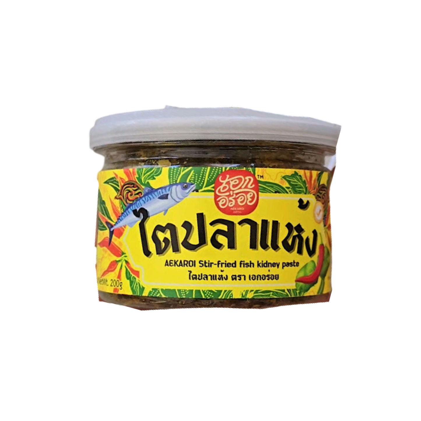 AEK AROI Getrocknete Fischinnereien-Paste (ไตปลาแห้ง เอกอร่อย) 200g