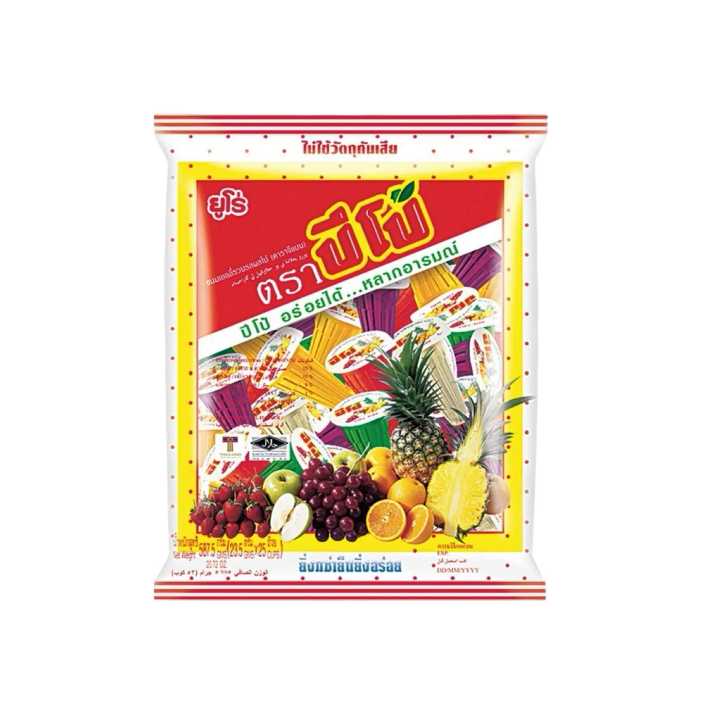 PIPO Fruchtgelee-Mix (เยลลี่ รวมรสผลไม้ ปีโป้) 587.5g