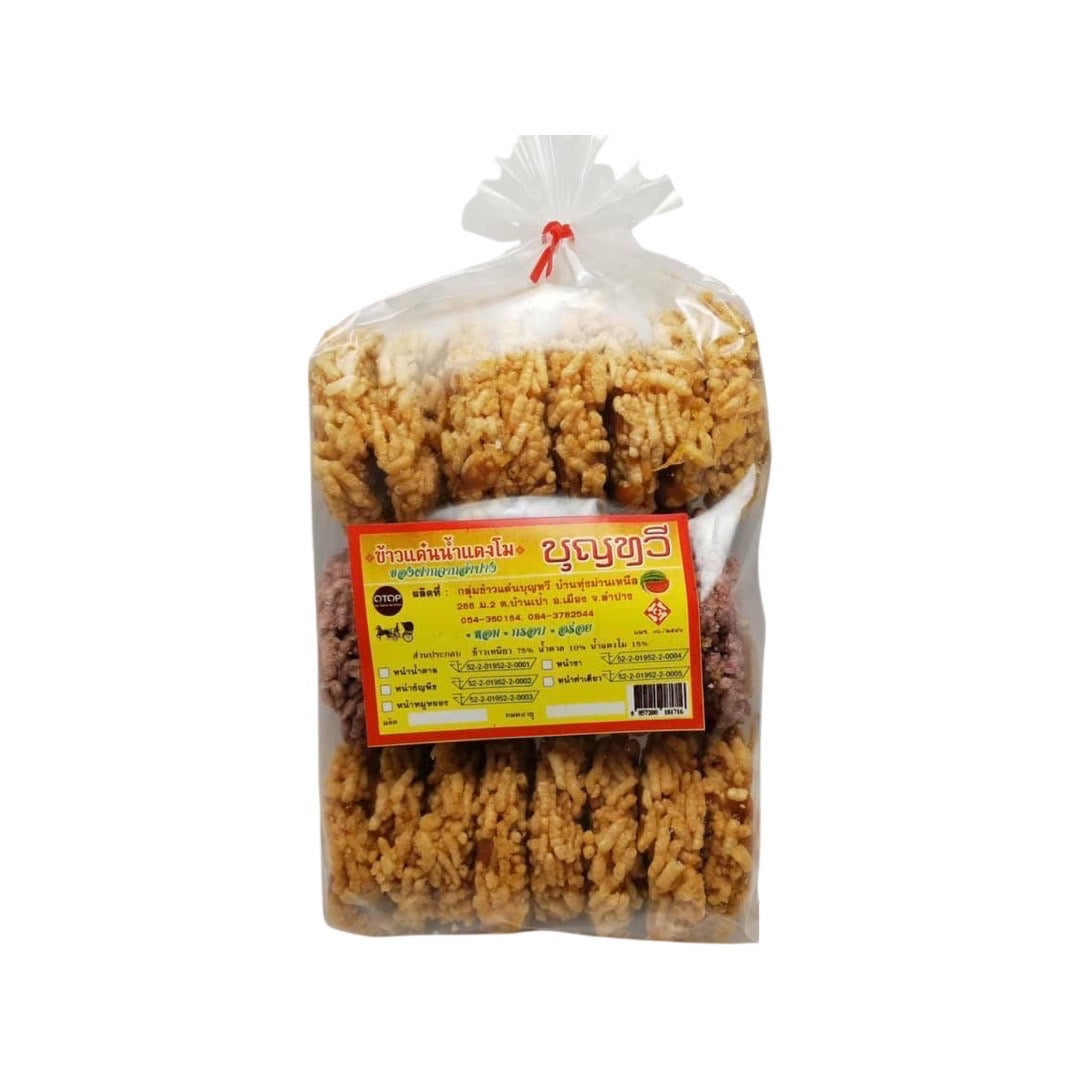 BOONTAWEE Wassermelonen-Reiscracker (ข้าวแต๋นน้ำแตงโม บุญทวี) 250g