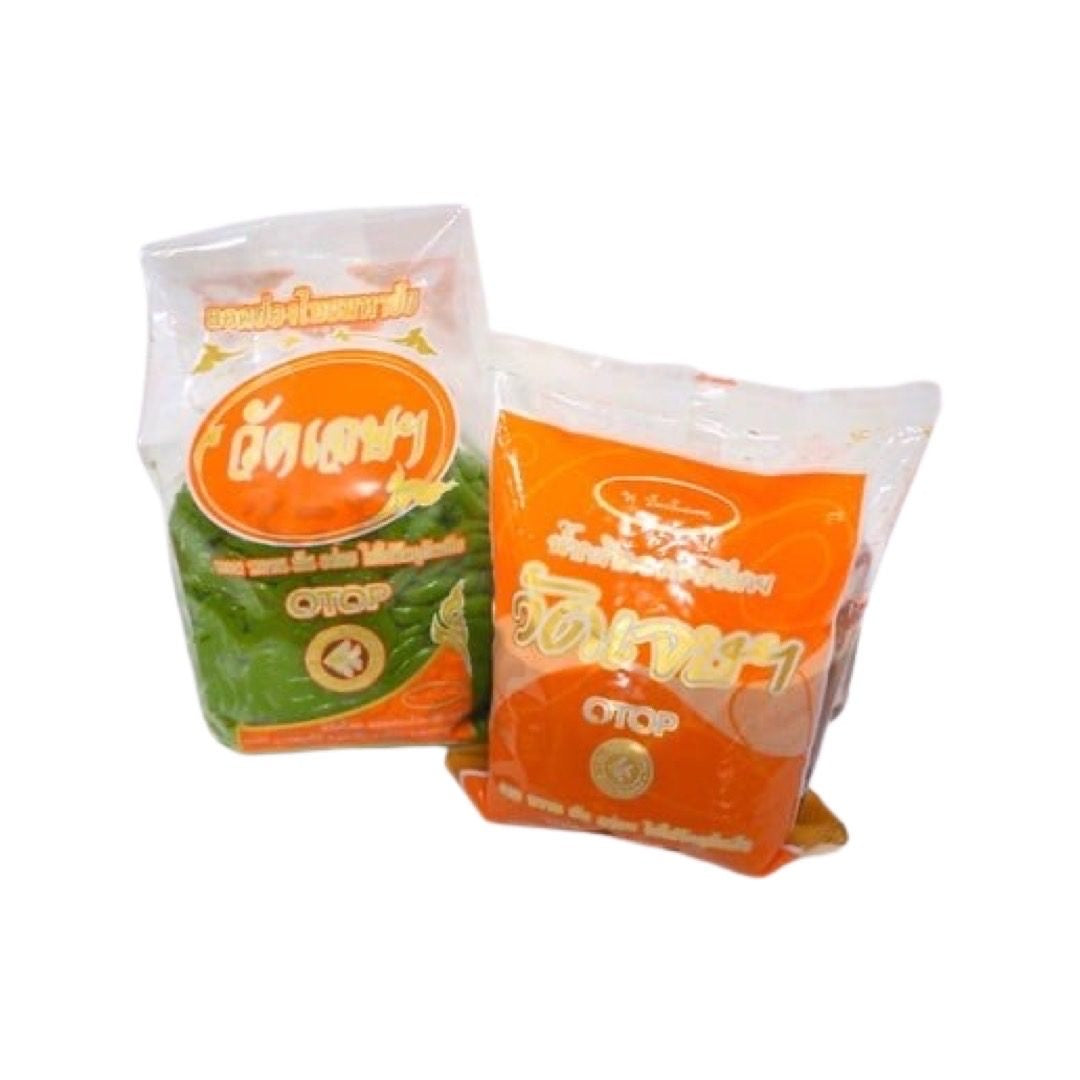 WAT JED Pandan-Reisnudeln in Kokosmilch (ลอดช่อง วัดเจษฯ) 600g