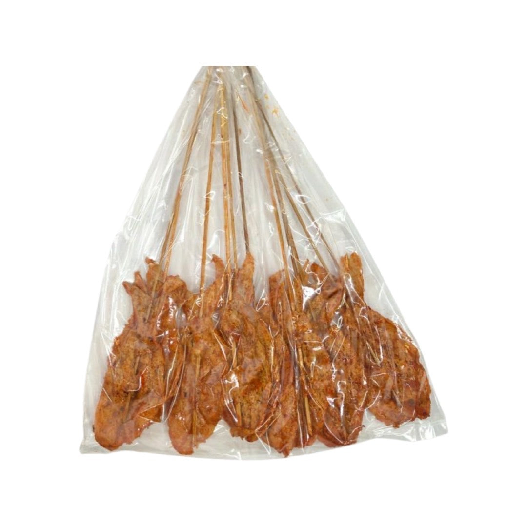 Süßer Fisch-Snack am Spieß (ปลาหวานเสียบไม้) 100g