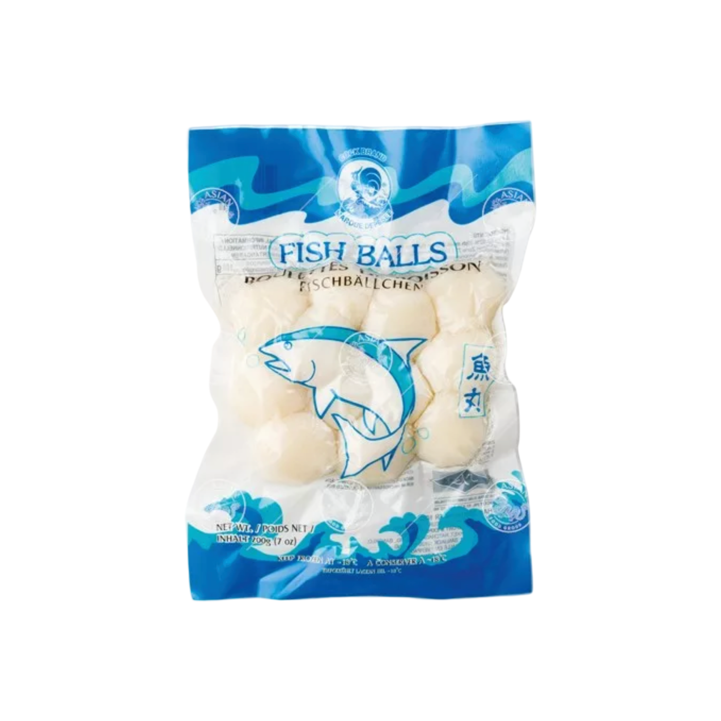 COCK Fischbällchen (ลูกชิ้นปลา ตราไก่) 200g