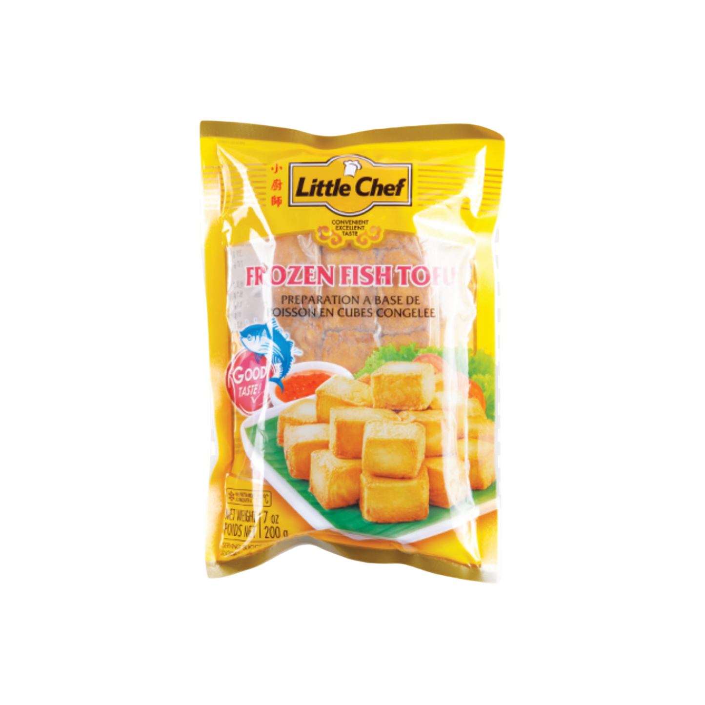 LITTLE CHEF Gefrorener Fisch-Tofu (เต้าหู้ปลาแช่แข็ง ลิตเติ้ลเชฟ) 200g