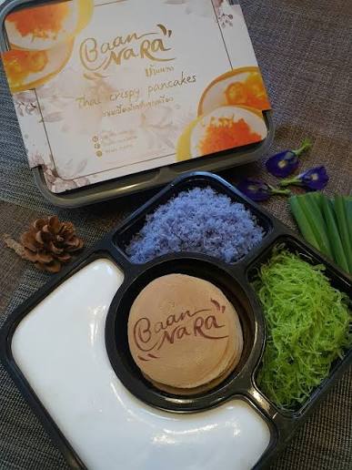 BAAN NARA Set für thailändische knusprige Crêpes DIY (ขนมเบื้องแยกเครื่อง บ้านนารา) 380g