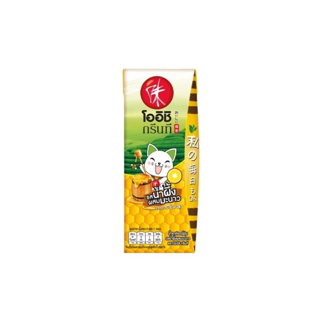 OISHI Japanischer Grüntee mit Honig-Zitrone (น้ำชาเขียวญี่ปุ่น รสน้ำผึ้งผสมมะนาว โออิชิ) 180ml