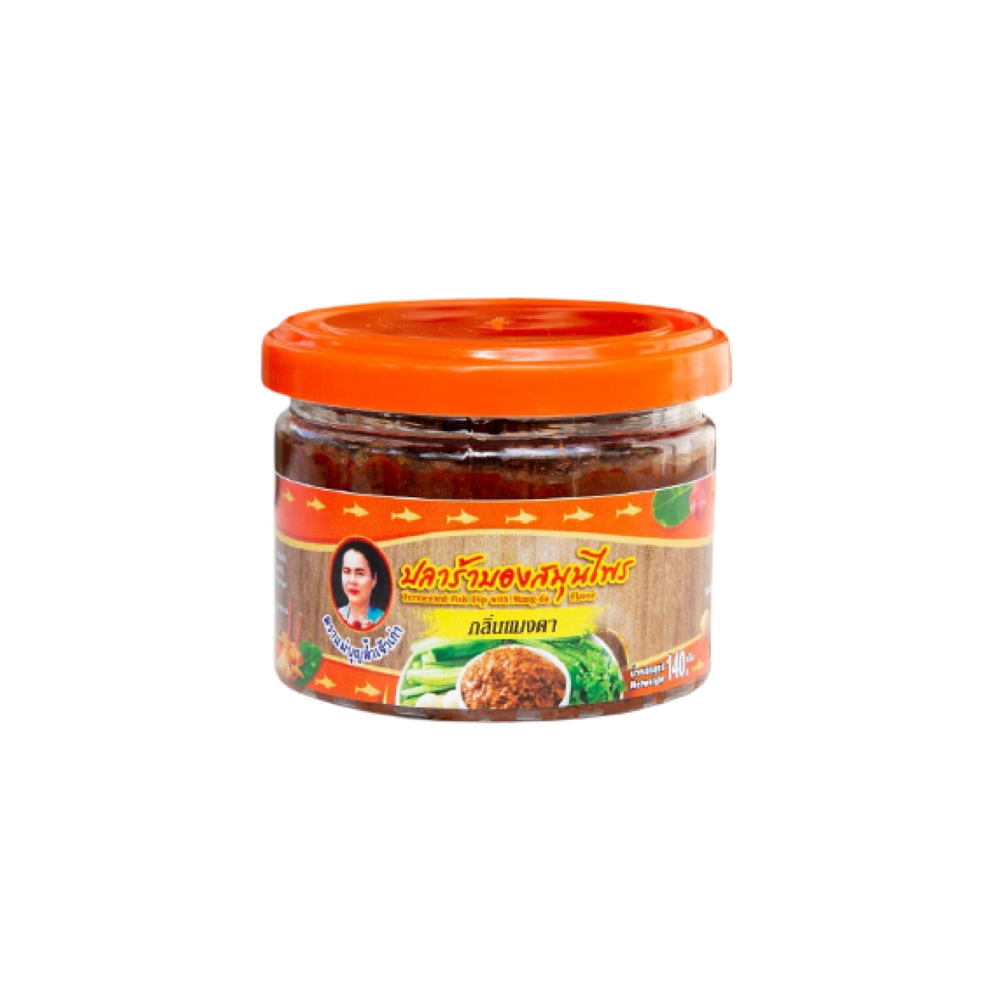 MAEBOONLAM Fermentierter Fisch-Dip mit Mang-da-Aroma (ปลาร้าบองสมุนไพร กลิ่นแมงดา แม่บุญล้ำ) 140g