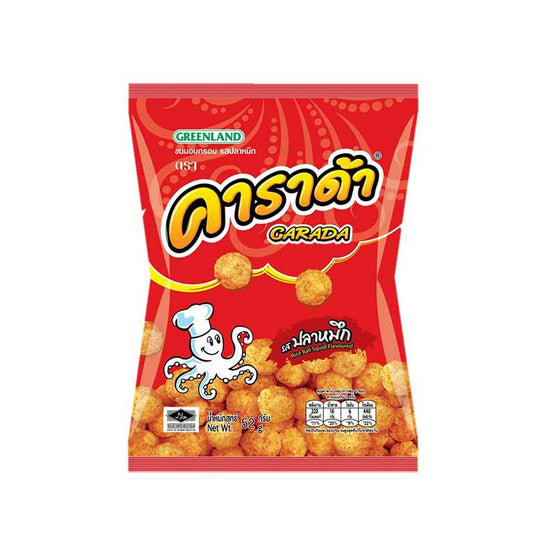 CARADA Reisbällchen mit Tintenfisch-Geschmack (รสปลาหมึก คาราด้า) 52g