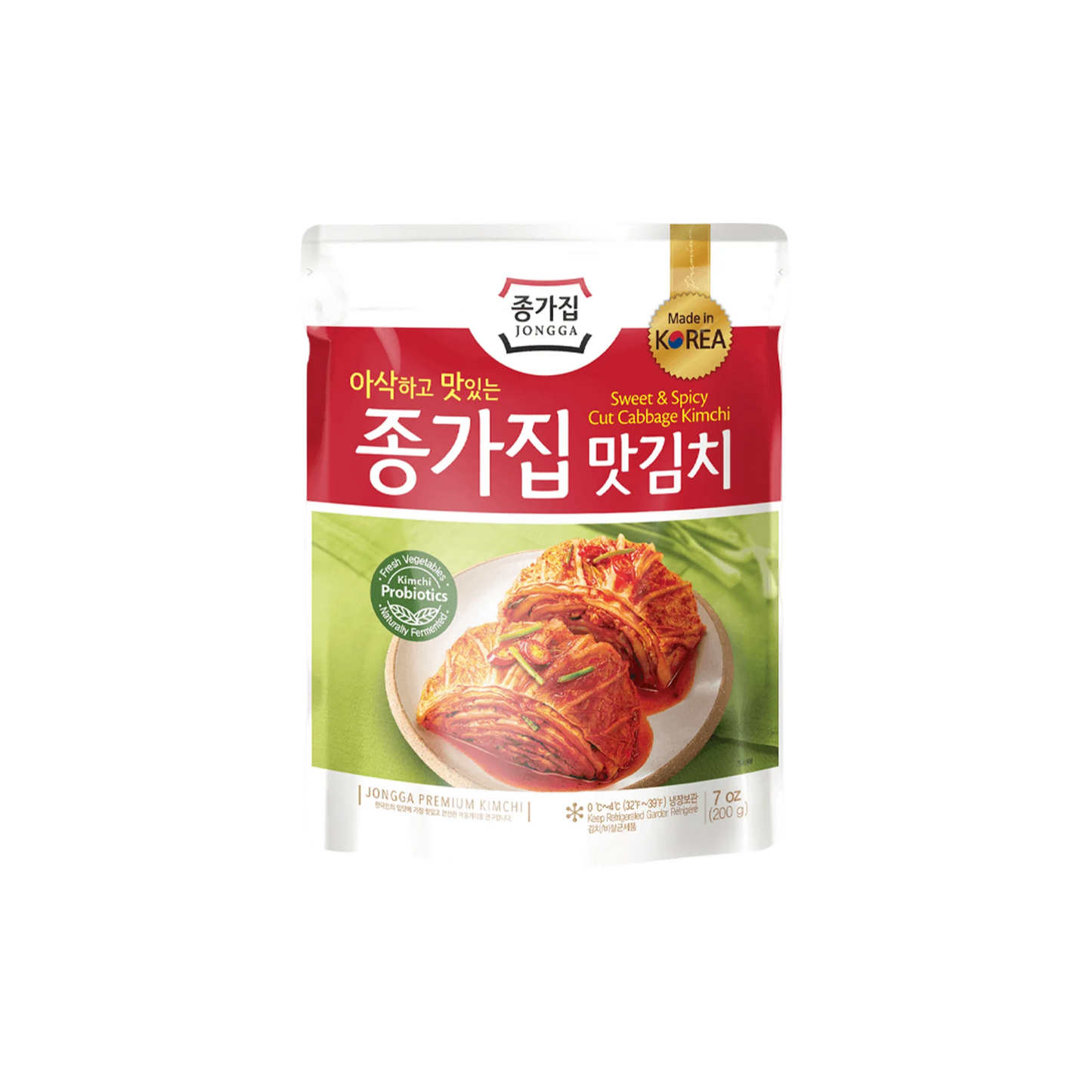 JONGGA Mat Kimchi (กิมจิผักกาดขาวหั่น จงกา) 200g