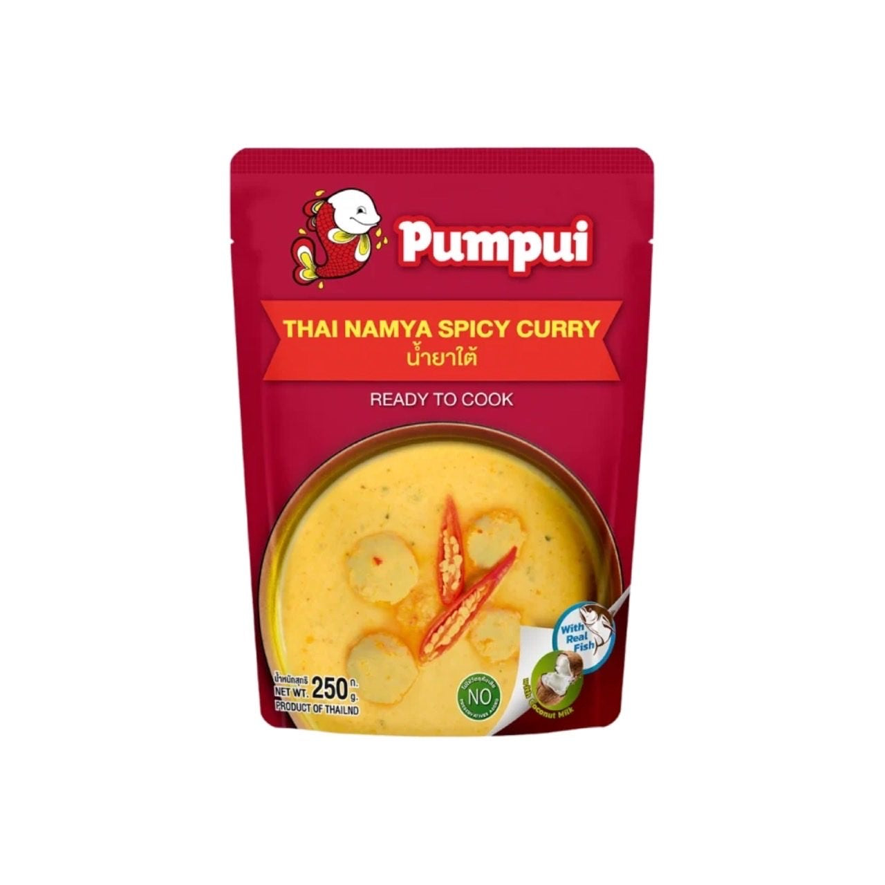 SMILING FISH Gebrauchsfertige Südthailändische Fisch-Curry-Sauce (น้ำยาใต้ ปุ้มปุ้ย) 250g