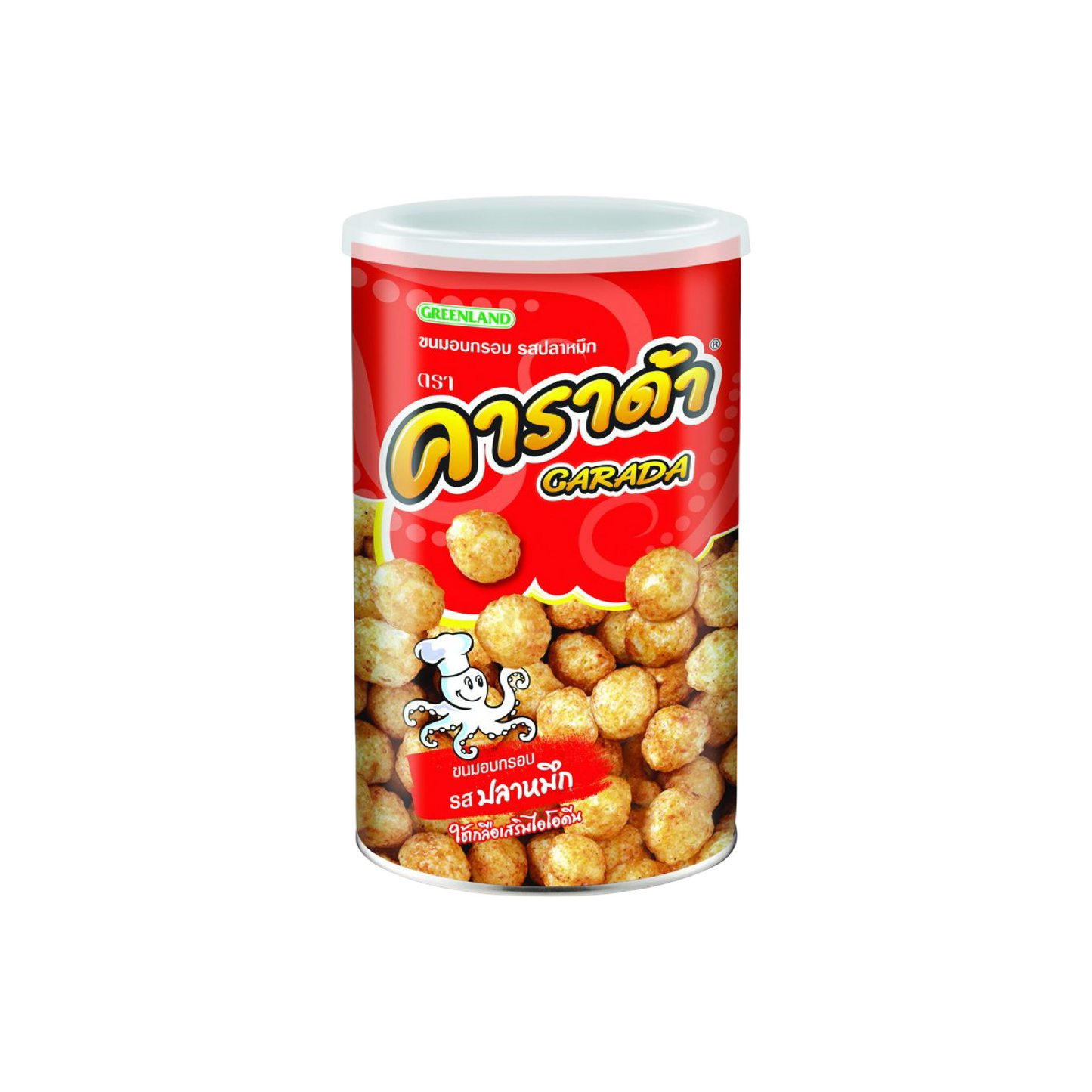 CARADA Reisbällchen mit Tintenfisch-Geschmack Dosen (รสปลาหมึก คาราด้า) 90g
