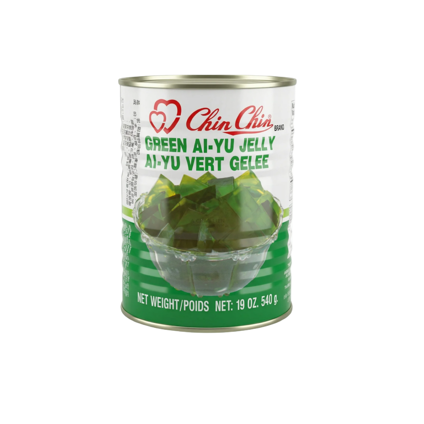 CHIN CHIN Grünes Aiyu-Gelee (วุ้นอ้ายหยู่เขียว วุ้นกบ ชินชิน) 540g