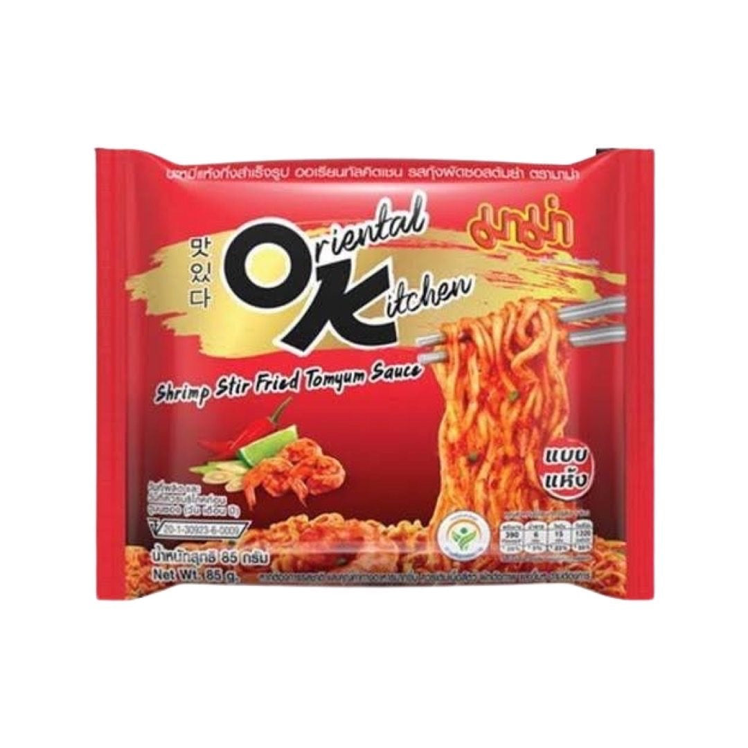 ⚠️EXP: 13.02.2026⚠️ MAMA Oriental Kitchen Instantnudeln - Gebratene Garnelen mit Tom Yum Sauce (รสกุ้งผัดซอสต้มยำ มาม่า OK) 85g
