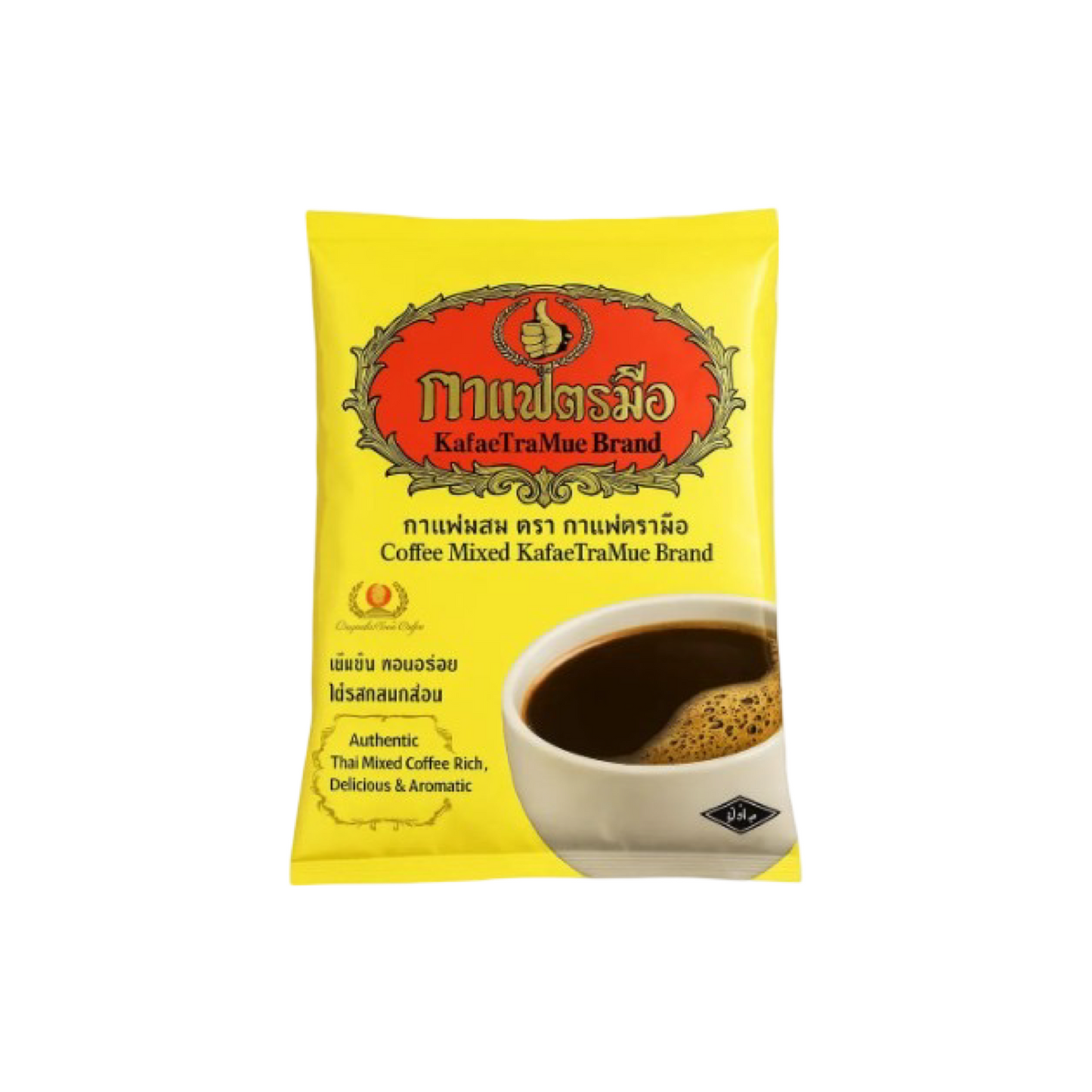 CHATRAMUE Thailändisches O-Lieng Kaffeepulver Gelb (กาแฟผสม ชาตรามือ) 400g