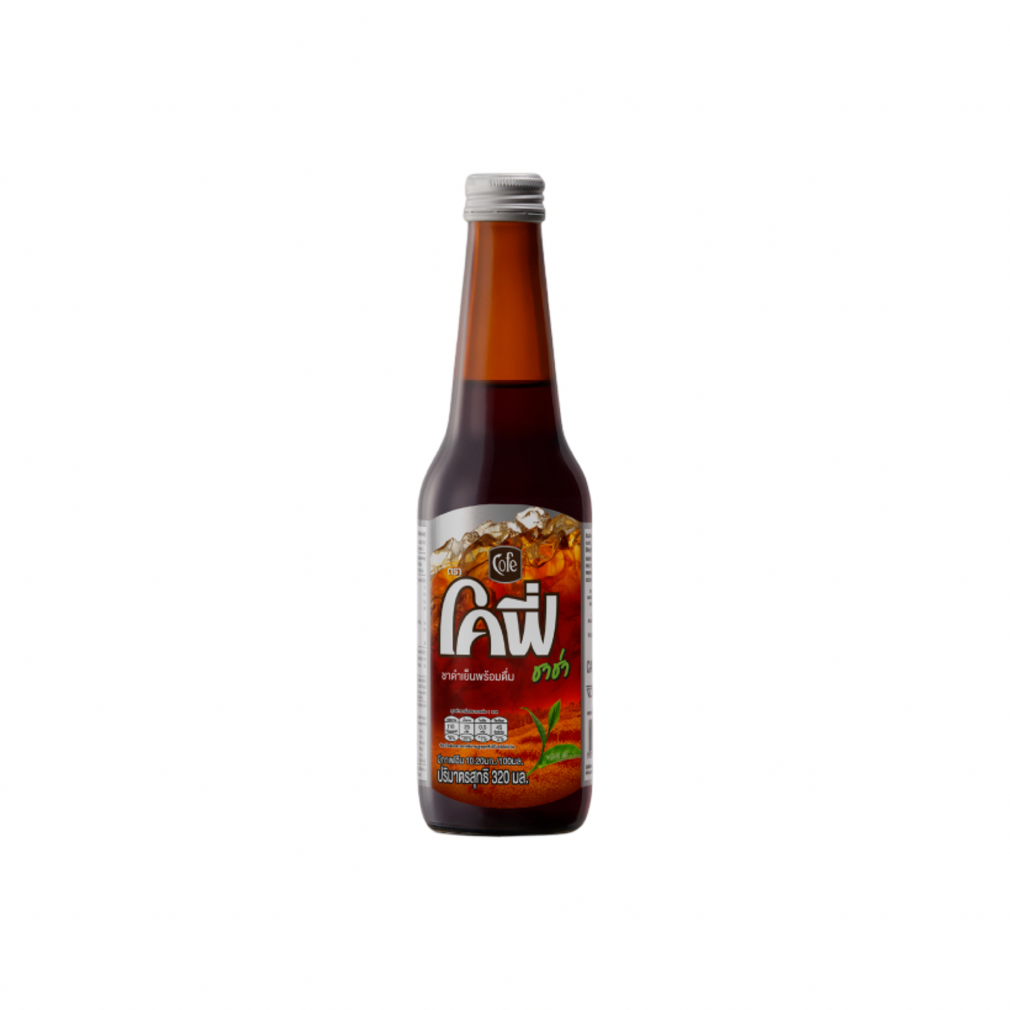 COFE TEAFES Schwarzer Tee Instant-Getränk (ชาดำพร้อมดื่ม สูตรหวานน้อย ทีเฟส ตราโคฟี่) 250ml