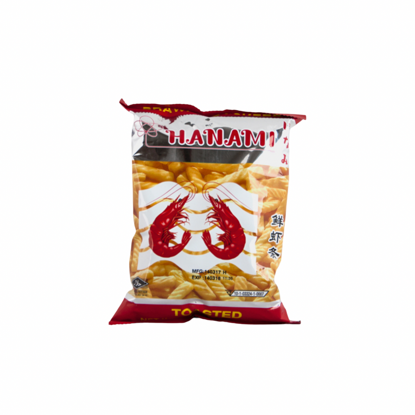 HANAMI Garnelen Cracker (ข้าวเกรียบกุ้ง ฮานามิ) 60g