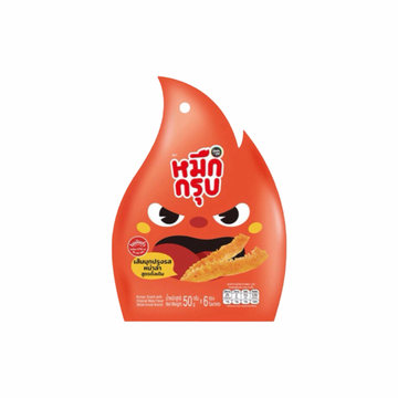 SUNSU Muek Grub - Gewürzte Konjak Streifen (6er Pack) (หมึกกรุบ ซันซุ) 50g - Ohayo Asia Shop