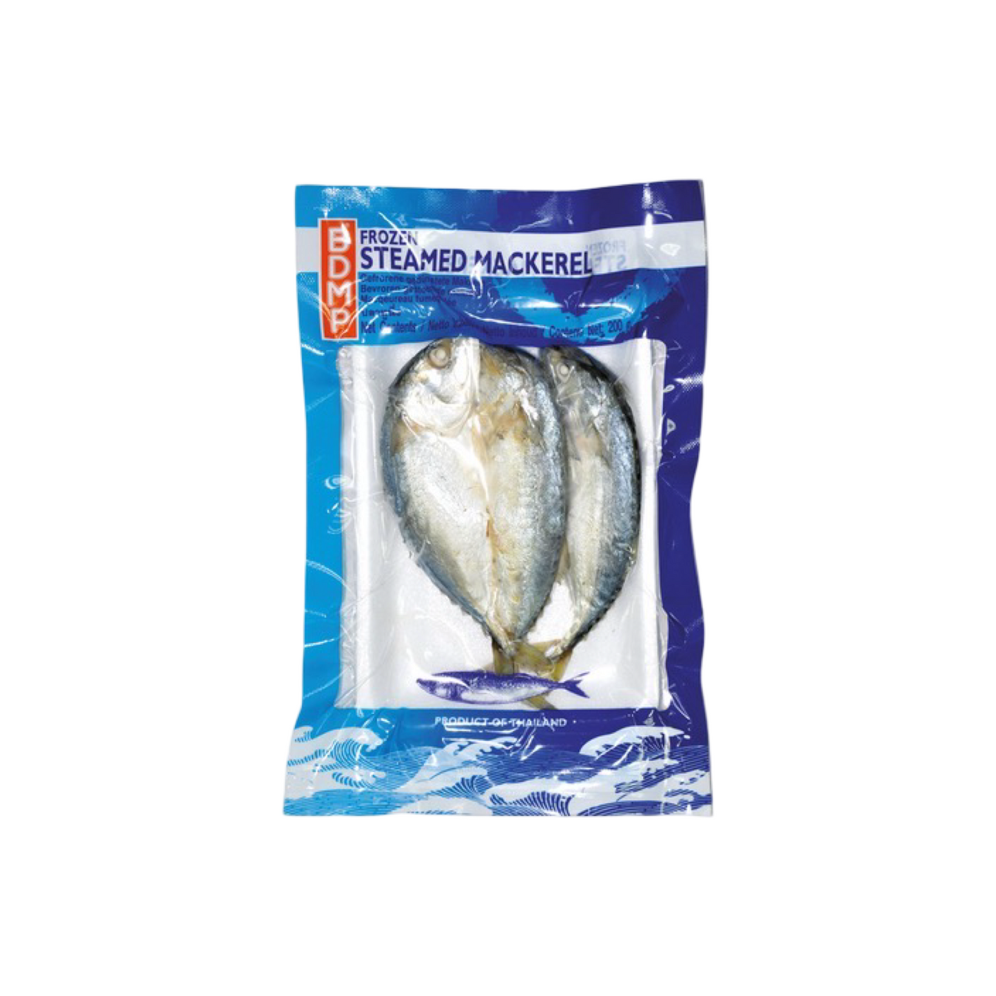 BDMP Gedämpfte Makrelen, Tiefgekühlt (ปลาทูนึ่งแช่แข็ง บีดีเอ็มพี) 200g