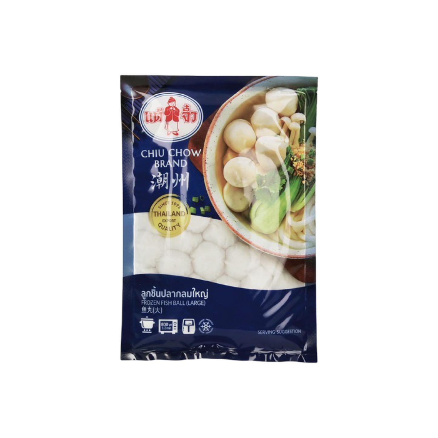 CHIU CHOW Fischbällchen (L) (ลูกชิ้นปลากลมใหญ่ แต้จิ๋ว) 200g