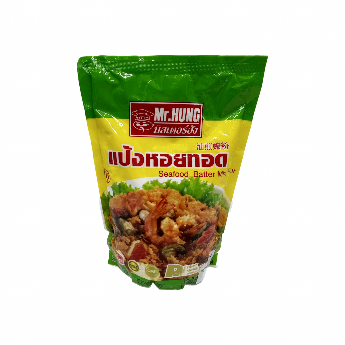 MR.HUNG Meeresfrüchte Panierteig Mehl Hoi Tod Knuspermischung (แป้งหอยทอด มิสเตอร์ฮั่ง) 500g