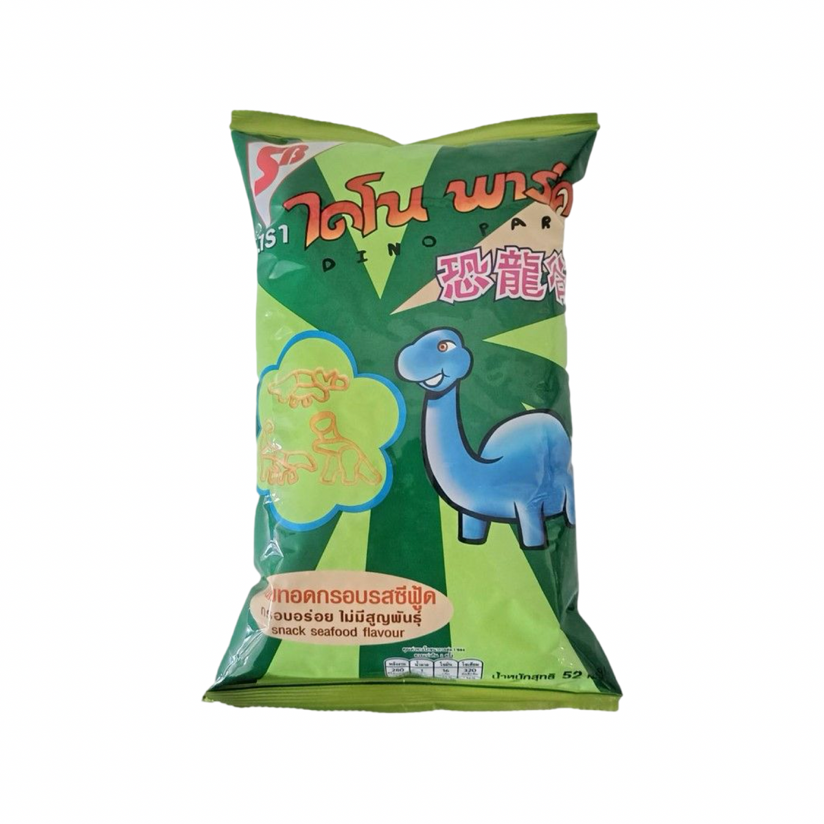 DINO PARK Knuspersnack Meeresfrüchte Meeresfrüchte-Kräcker (ขนมอบกรอบรสซีฟู้ด ไดโนพาร์ค) 55g