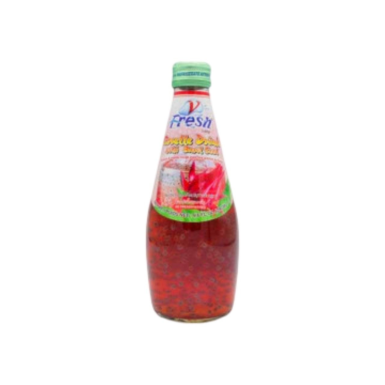 V FRESH Hibiskussaft mit Basilikumsamen (น้ำกระเจี๊ยบผสมเม็ดแมงลัก วี-เฟรช) 290ml