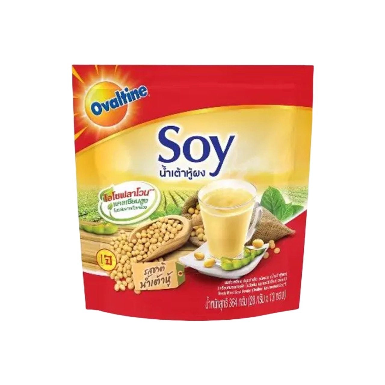 OVALTINE Instant-Sojamilch (น้ำเต้าหู้ผง 13 ซอง โอวัลติน) 364g
