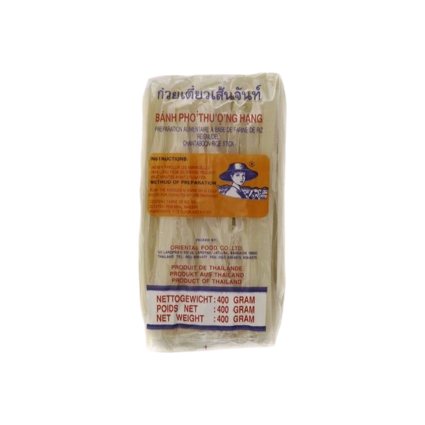FARMER Reisbandnudeln (เส้นจันท์ จันทร์บูรณ์) 400g