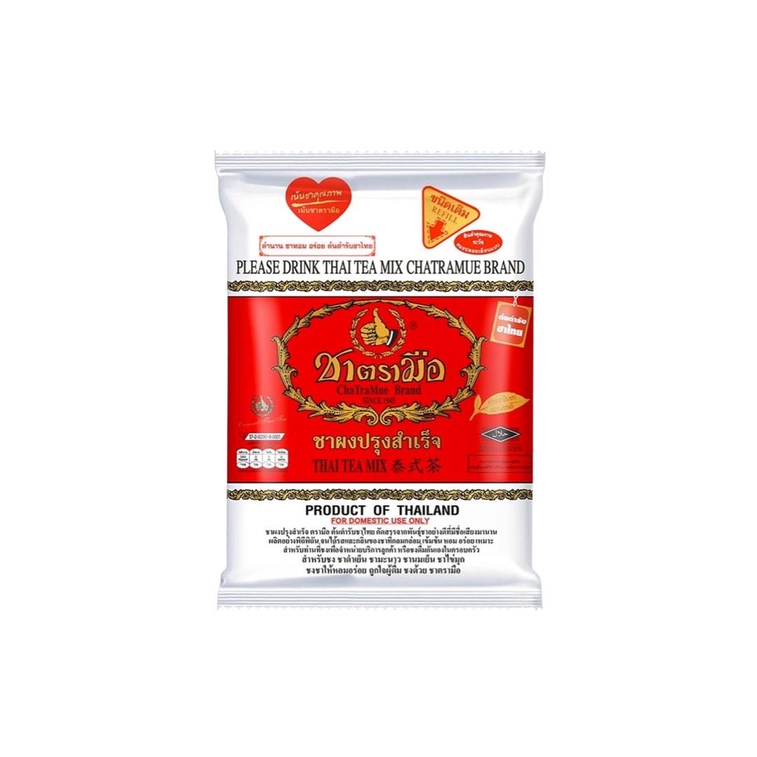 CHATRAMUE Thailändische Teemischung (ชาผงปรุงสำเร็จสีส้ม ชาตรามือ) 400g