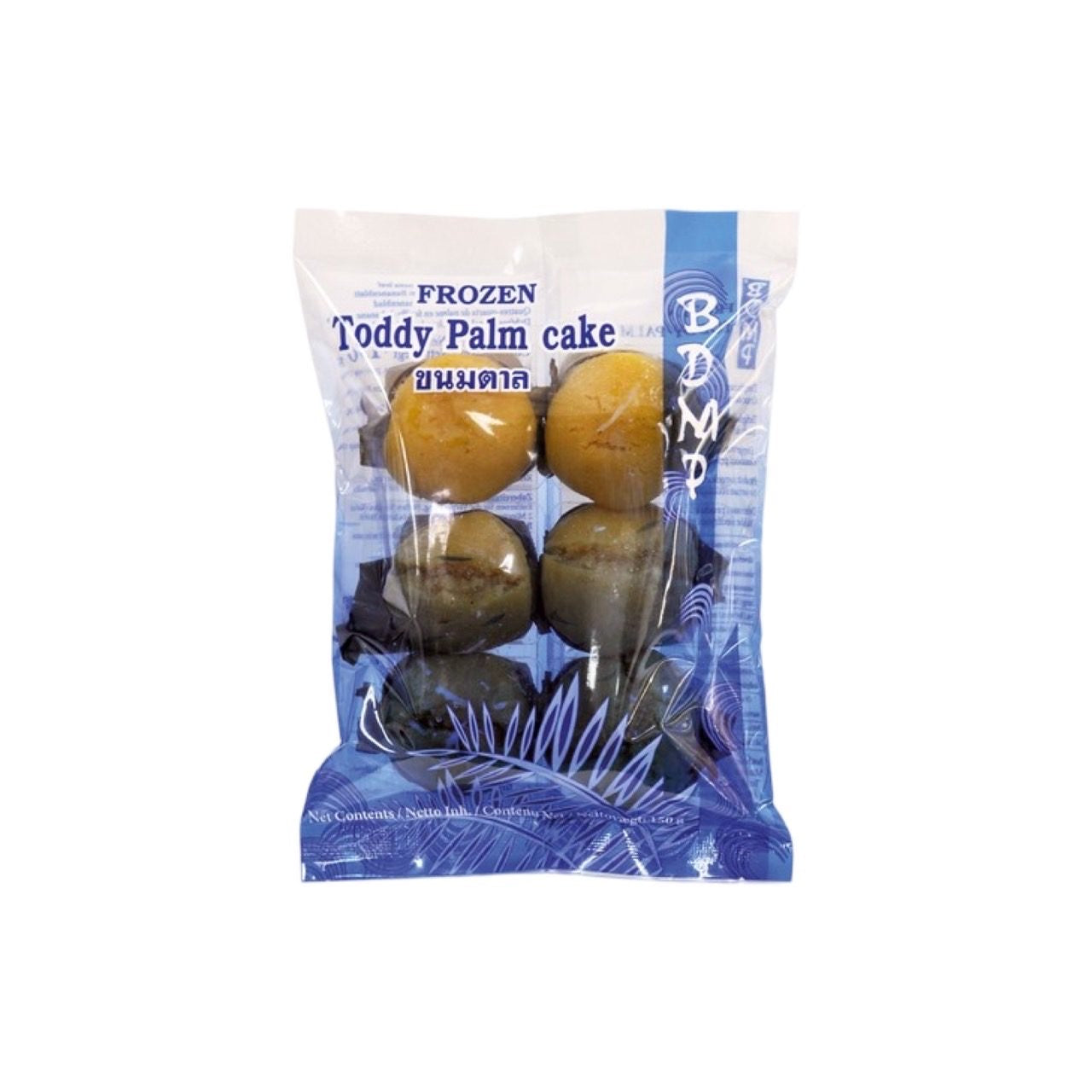 BDMP Gefrorene gedämpfte Palmzuckerkuchen (ขนมตาลแช่แข็ง บีดีเอ็มพี) 150g