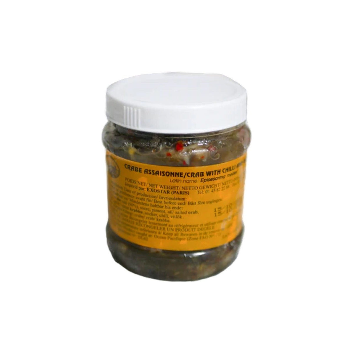 EXOSTAR Gesalzene Krabben mit Chili & Knoblauch (ปูเค็มพริกกระเทียมแช่แข็ง) 200g