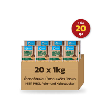 MITR PHOL Rohr- und Kokoszucker 20x1kg Karton