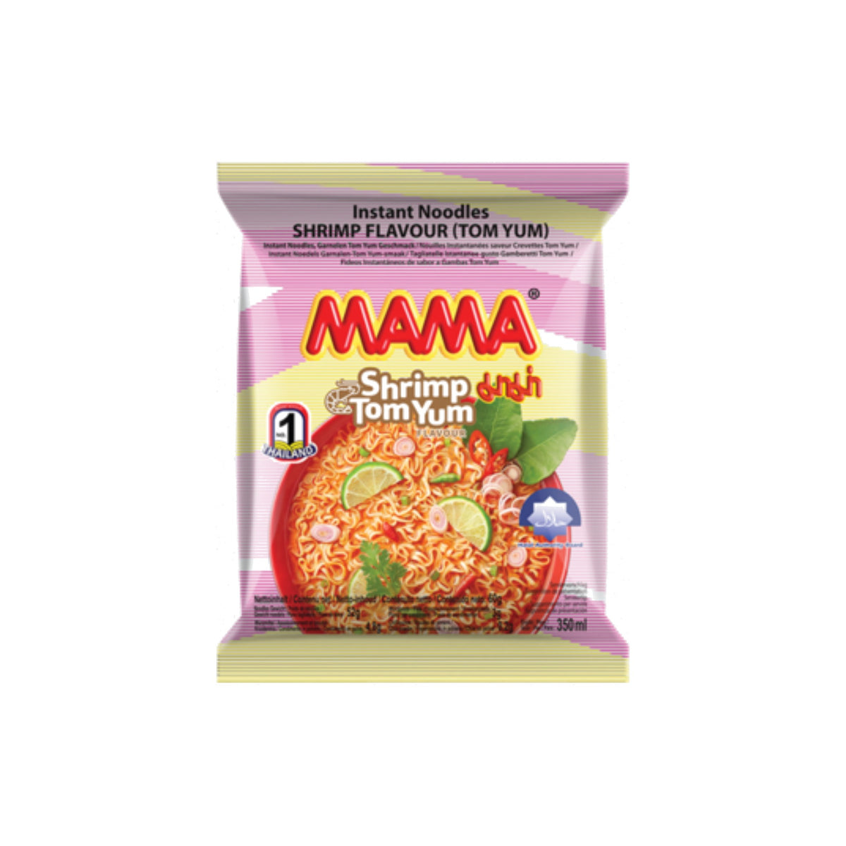 MAMA Instantnudeln Shrimps Tom Yum 60g Packung