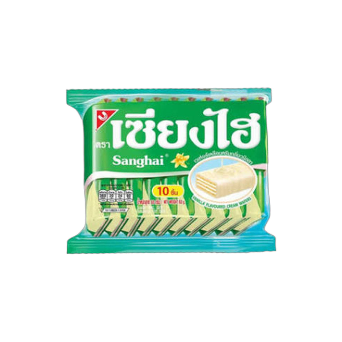 Sanghai Vanillecreme-Waffeln 12x6g Packung