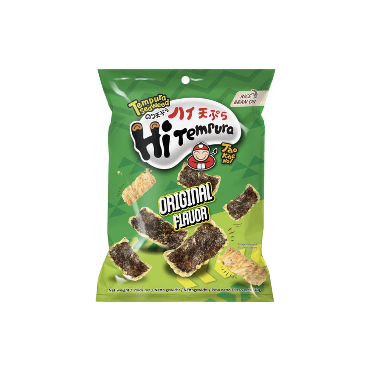 TAOKAENOI Knusprig panierter Seetang-Snack Classic Original (รสดั้งเดิม เถ้าแก่น้อย) 40g - Ohayo Asia Shop
