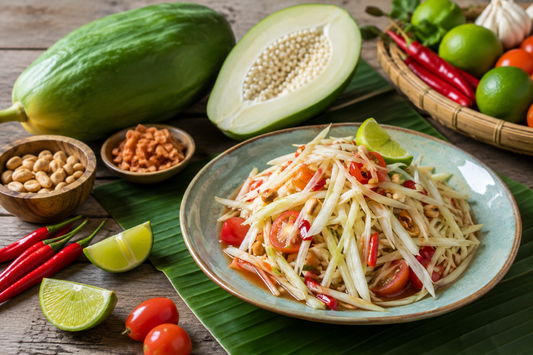 Grüne Papaya richtig zubereiten: Frische thailändische Rezepte