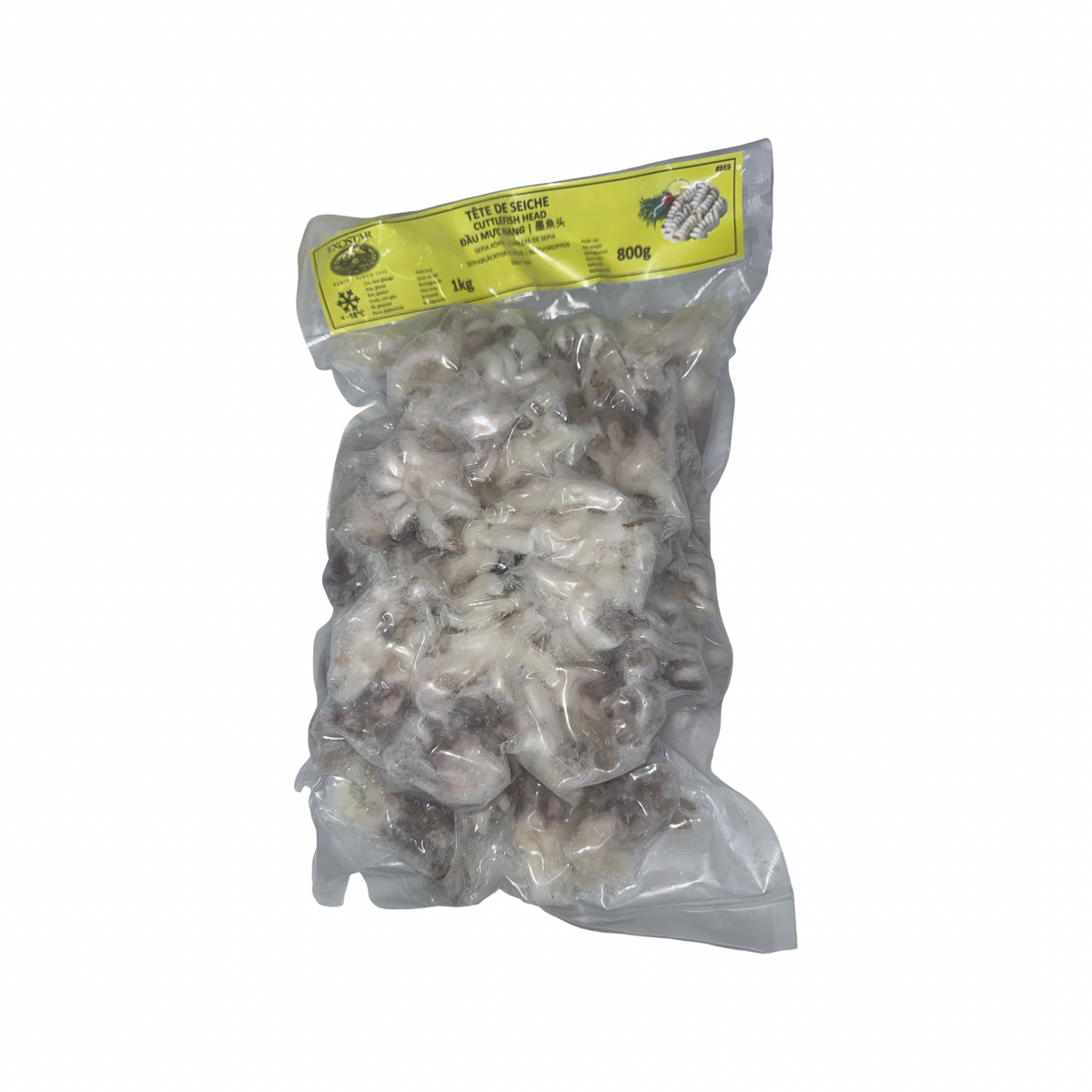 EXOSTAR Tintenfischköpfe (หัวปลาหมึกแช่แข็ง) 1000g