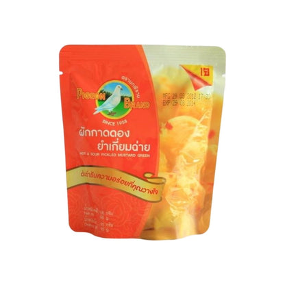 PIGEON Eingelegter Sauer-Scharfer Senfkohlsalat (ผักกาดดอง ยำเกี่ยมฉ่าย นกพิราบ) 145g
