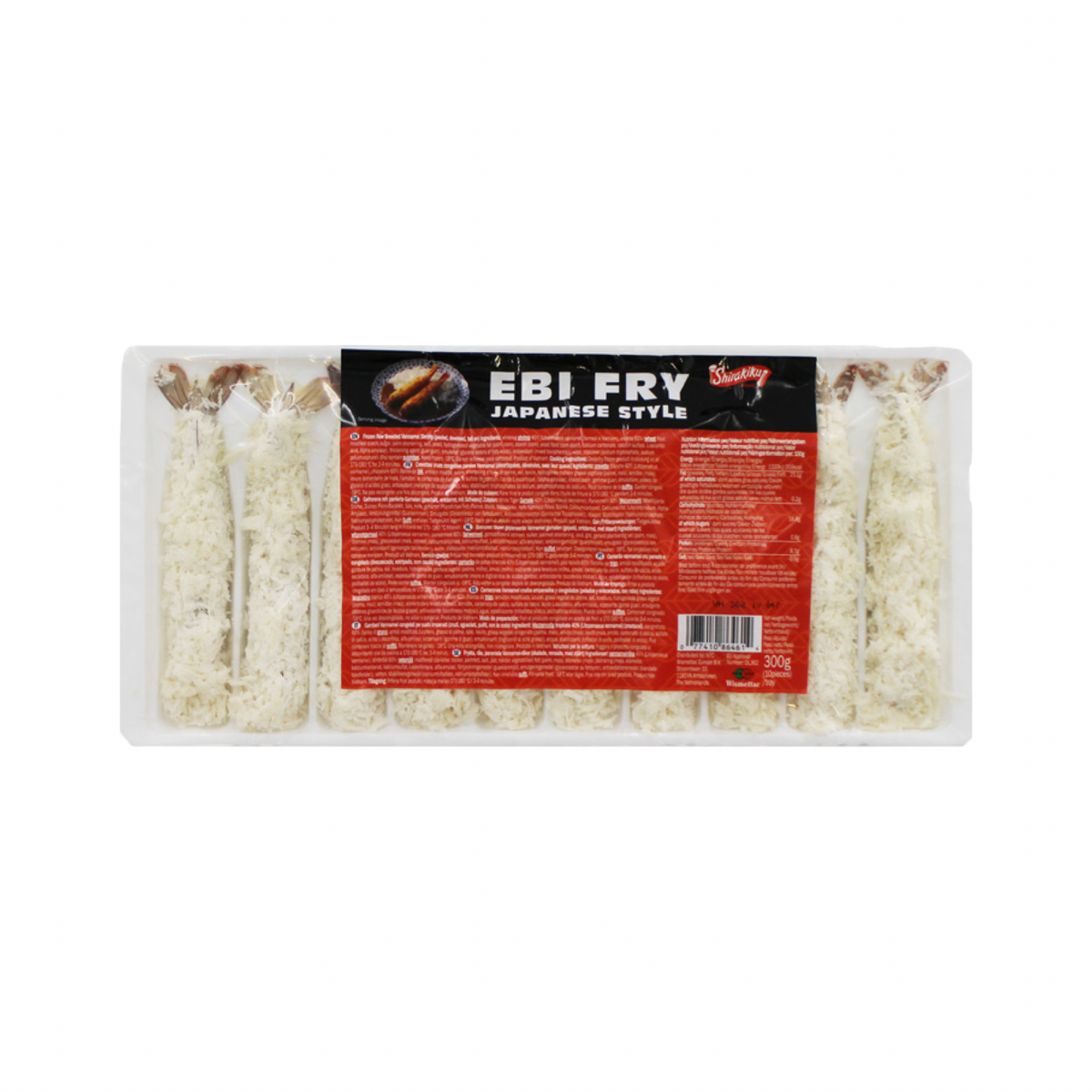 SHIRAKIKU Ebi Fry panierte Garnelen 10 Stk. (กุ้งชุบเกล็ดขนมปังแช่แข็ง ชิรากิกุ) 300g