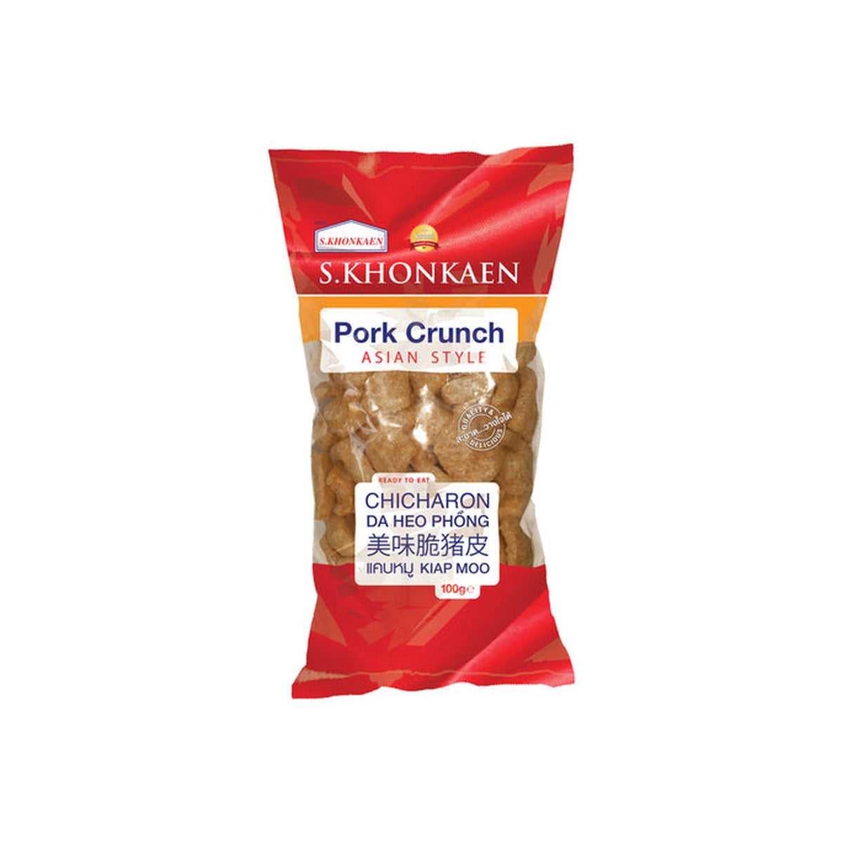 SOR KHONKAEN Knusprige Schweineschwarten (แคบหมู ส.ขอนแก่น) 100g - Ohayo Asia Shop