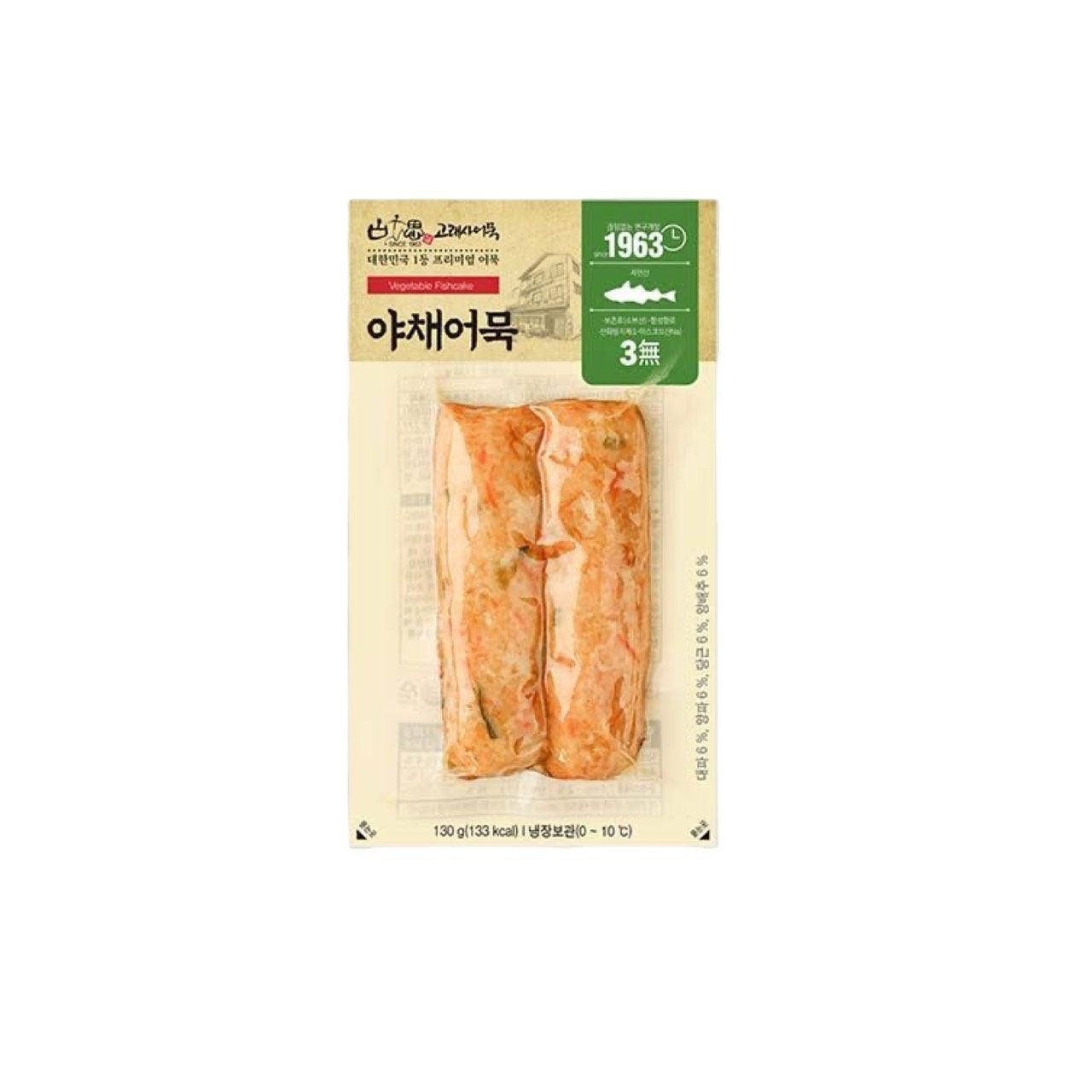 GORAESA Fischkuchen mit Gemüse (ออมุกผสมผัก โกเรซา) 130g