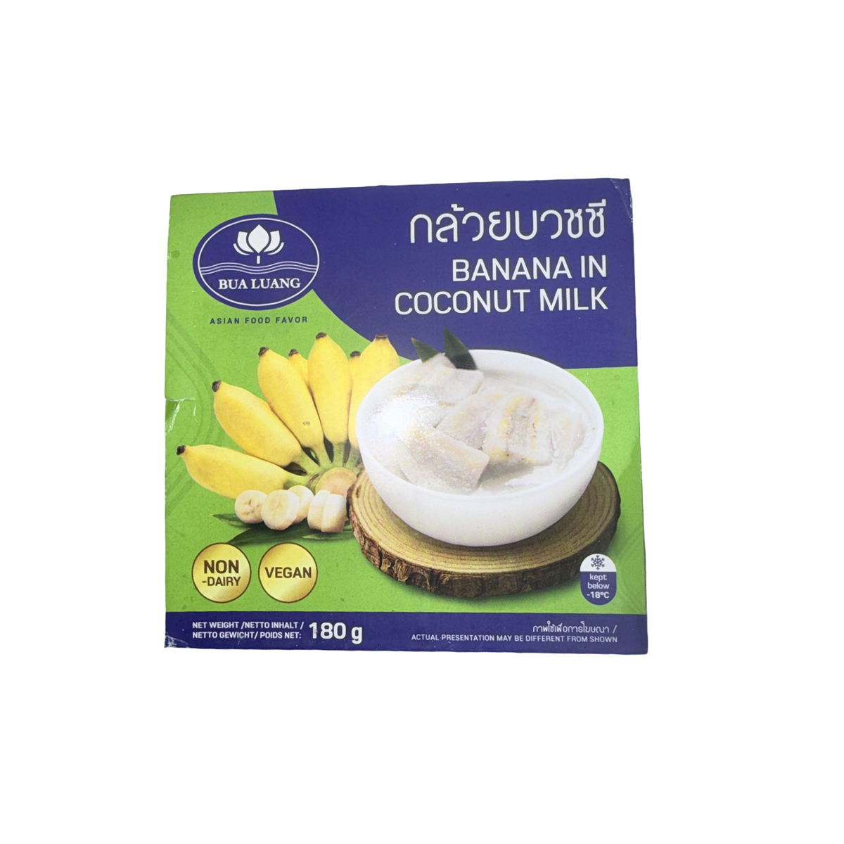 BUA LUANG Bananen in Kokosmilch (กล้วยบวชชีแช่แข็ง บัวหลวง) 180g
