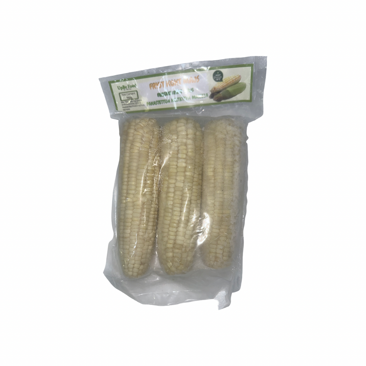 UPBE FOOD Gekochte Maiskolben 3 Stk. (ข้าวโพดต้มแช่แข็ง) 750g