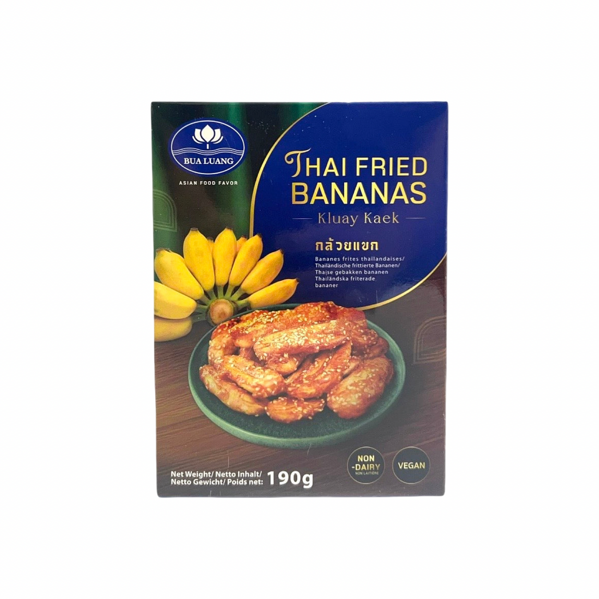 BUA LUANG Thai frittierte Bananen (กล้วยแขกแช่แข็ง บัวหลวง) 190g