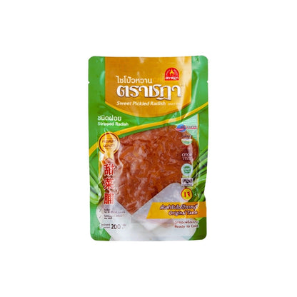 CHADA Geschnittener gesüßter Rettich (ไชโป้วหวานชนิดฝอย ชฎา) 200g