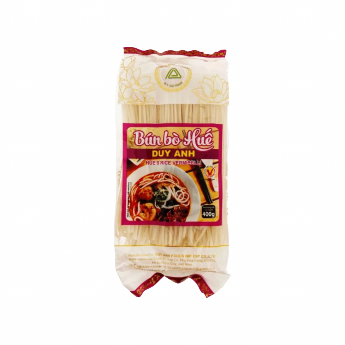 DUY ANH Reis-Vermicelli Bún Bò Huế (เส้นขนมจีนเส้นใหญ่ / เส้นบุ๋นบ่อเว้ ดุยอันห์) 400g - Ohayo Asia Shop