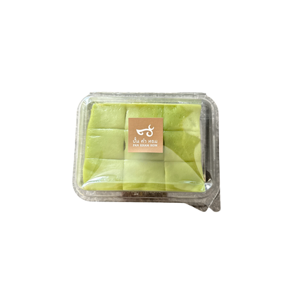 PAN KHAM HOM Pandan-Schichtkuchen (ขนมชั้นใบเตย ปั้นคำหอม) 200g